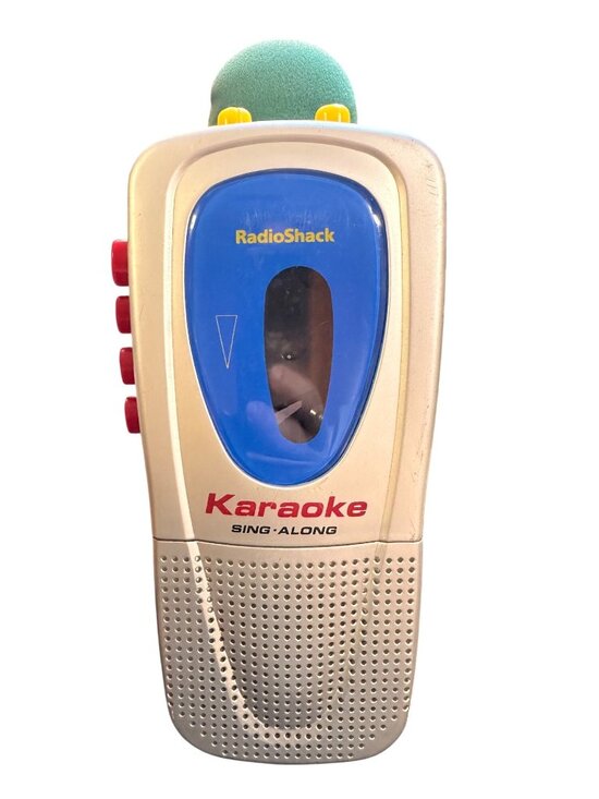 RadioShack Other - RadioShack Karaoke Sing-Along Portable Cassette Recorder 1990s Kids Toy With Mic